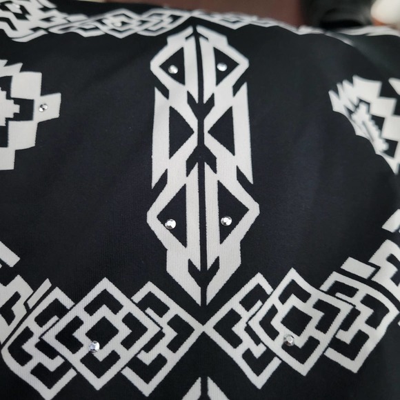 I.N.C International Concept Women's Black Geometric Print Dress Size L 80319-194 - Picture 5 of 5